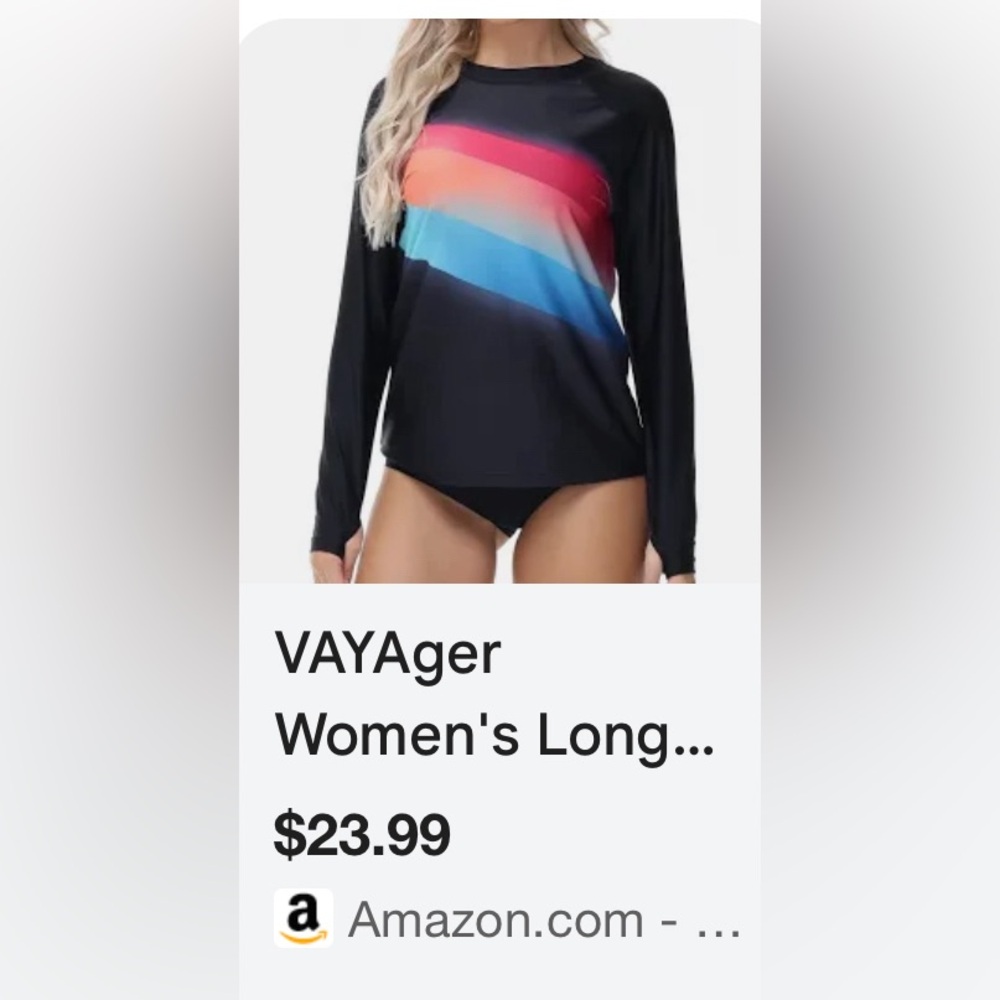💙Vayager swim top NWT